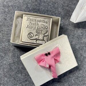 Family Keepsake Pewter Please call the Tooth Fairy Box - Monkey